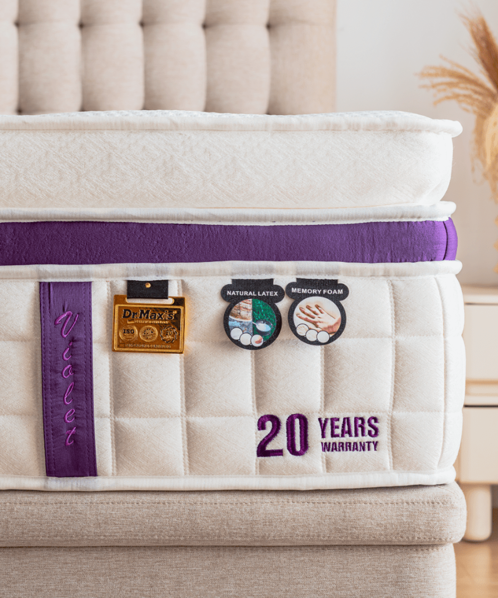 Dr.Maxis Cool Violet 15 Inch Pocketed Spring Mattress