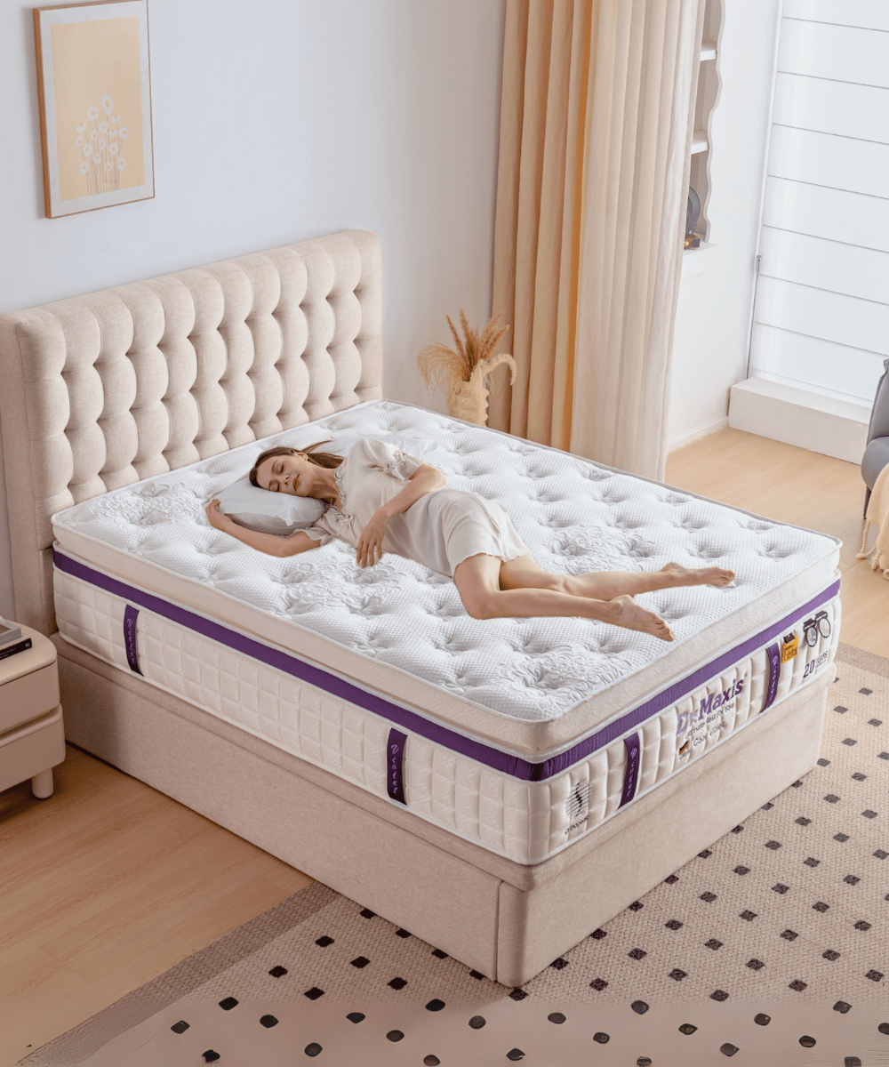 Dr.Maxis Cool Violet 15 Inch Pocketed Spring Mattress