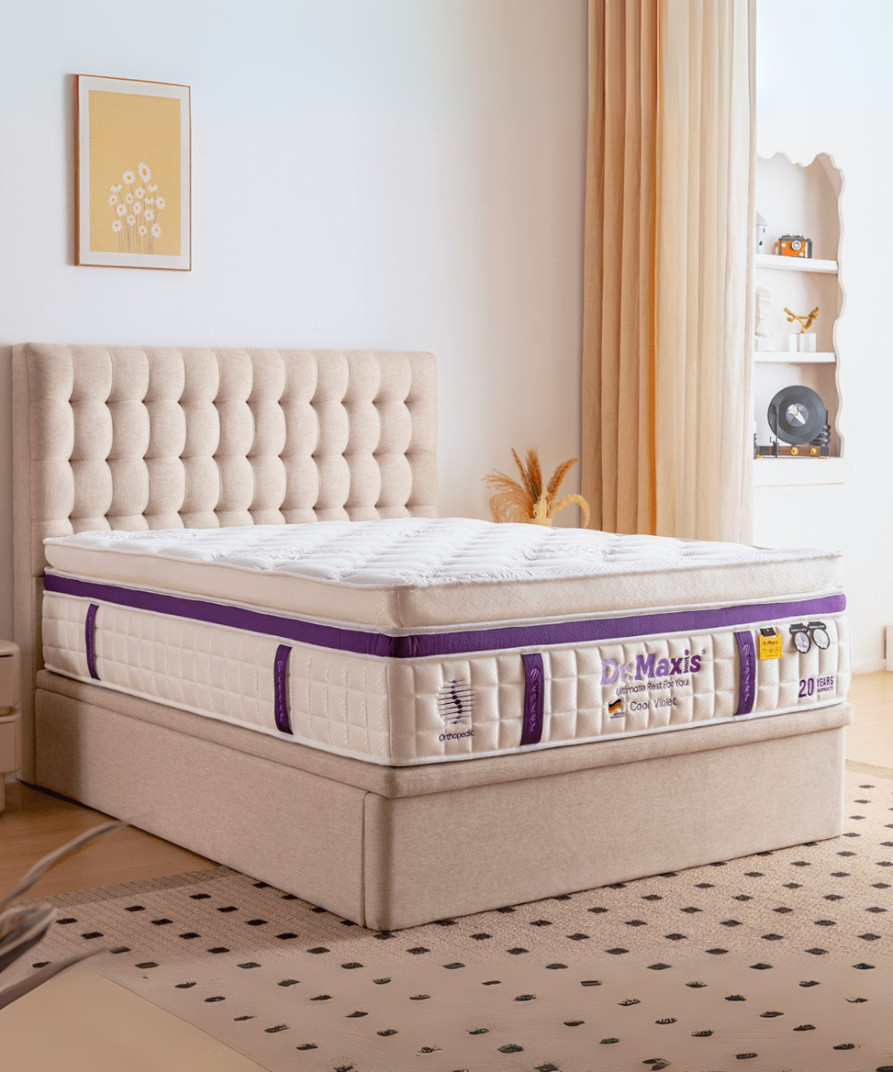 Dr.Maxis Cool Violet 15 Inch Pocketed Spring Mattress