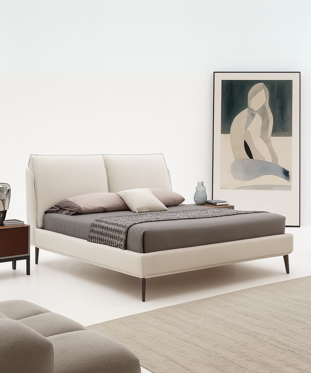 Russell Genuine Leather Bed