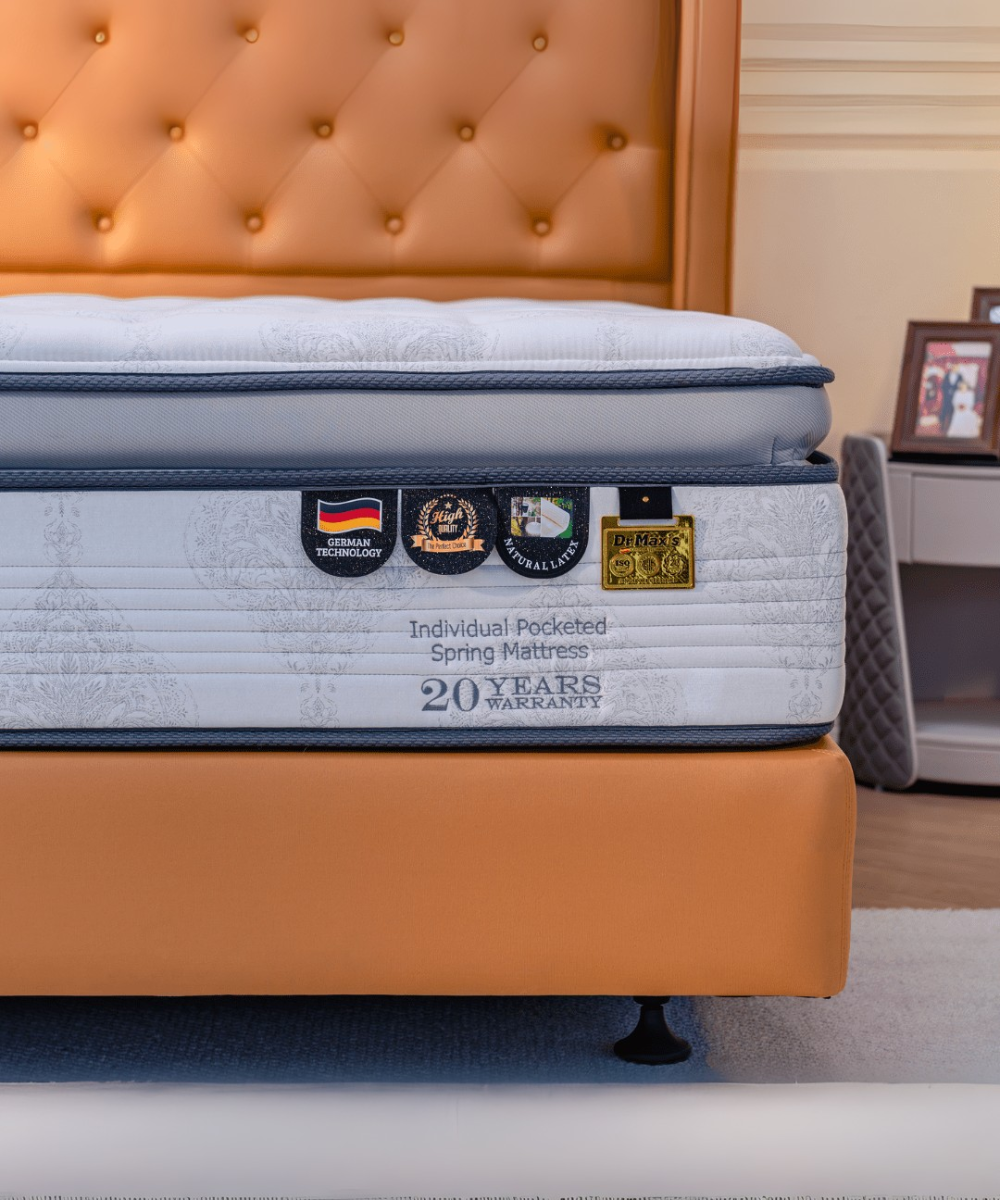 Dr.Maxis Paiza Gold 14 Inch Pocketed Spring Mattress